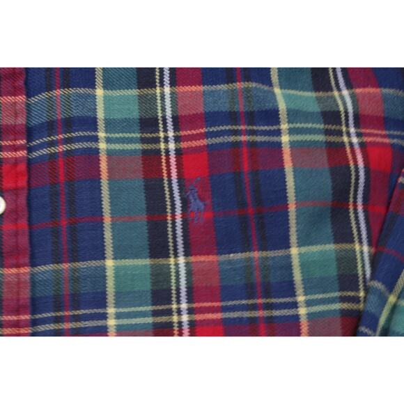 Ralph Lauren Mens Plaid Flannel Shirt XL - Picture 2 of 14